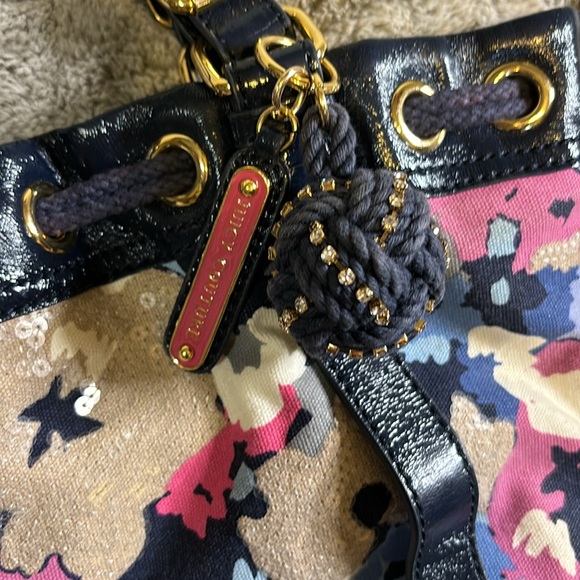 Vintage Juicy Couture Floral Canvas Tote Bag - Picture 3 of 11